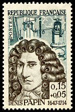 Image du timbre Denis Papin 1647-1714