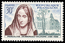 Image du timbre Marceline Desbordes-Valmore 1786-1859