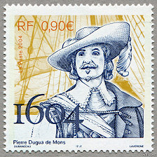 Image du timbre Pierre Dugua de Mons