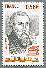 Image du timbre Etienne Dolet 1509 - 1546