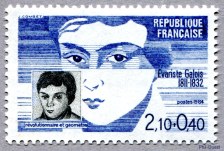 Image du timbre Évariste Galois 1811-1832-
Révolutionnaire et géomètre