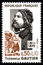 Image du timbre Théophile Gautier 1811-1872