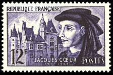 Image du timbre Jacques Cœur 1395 - 1456