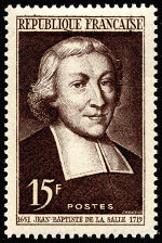Image du timbre Jean-Baptiste de La Salle 1651-1719