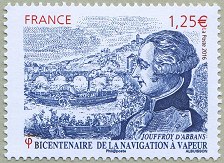 Image du timbre Jouffroy d'Abbans
-
Bicentenaire de la navigation à vapeur