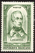 Image du timbre Lamartine 1790-1869