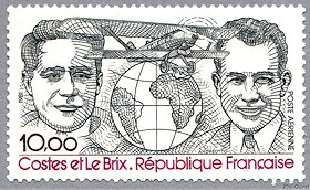Image du timbre Dieudonné Costes et Joseph Le Brix