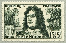 Image du timbre Le Nôtre 1613-1700