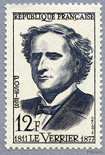 Image du timbre Urbain Le Verrier 1811-1877