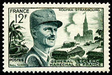 Image du timbre Général Leclerc, Maréchal de FranceKoufra-Strasbourg