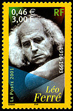 Image du timbre Léo Ferré 1916-1993