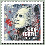 Image du timbre Léo Ferré 1916-1993