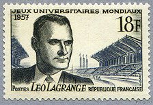 Image du timbre Jeux Universitaires MondiauxLéo Lagrange (1900-1940)