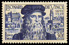 Image du timbre Léonard de Vinci 1452-1519