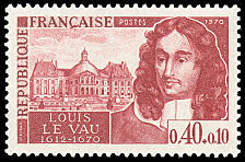 Image du timbre Louis Le Vau 1612-1670