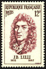 Image du timbre Jean-Baptiste Lulli 1632-1687