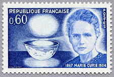 Image du timbre Marie  Curie 1867-1934