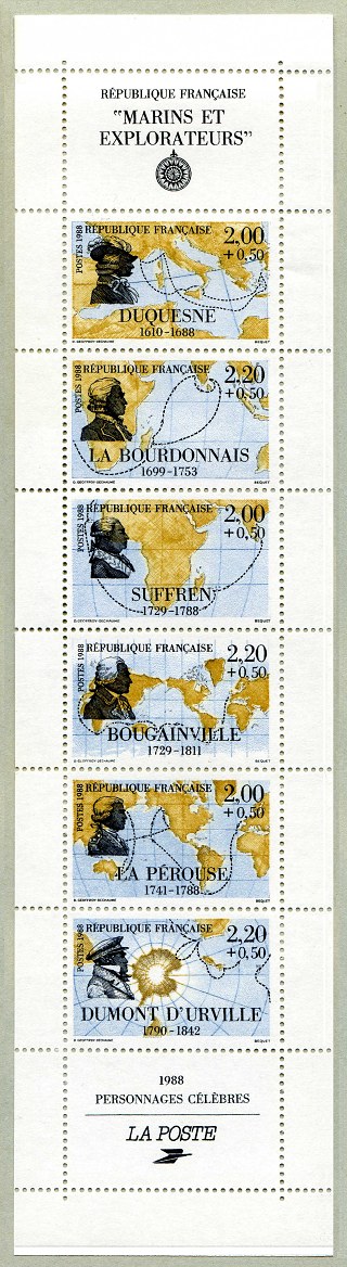 Image du timbre Marins et explorateurs