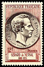 Image du timbre Gérard de Nerval 1808-1855