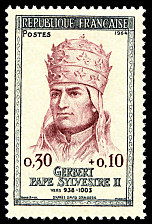 Image du timbre Gerbert Pape Sylvestre II - vers 938-1003