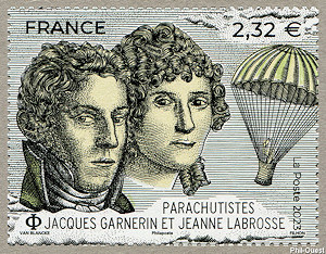 Image du timbre Parachutistes
-
Jacques Garnerin et Jeanne Labrosse