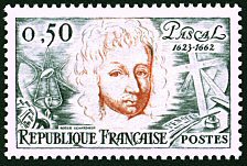 Image du timbre Blaise Pascal 1623-1662-300ème anniversaire de sa mort