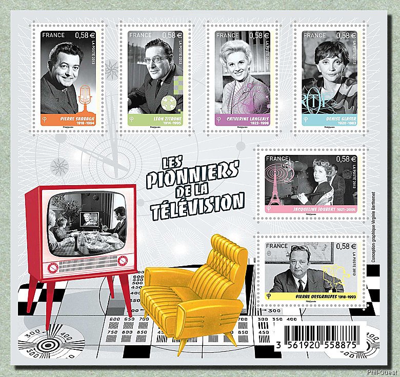 Image du timbre Les pionniers de la télévision