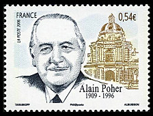 Image du timbre Alain Poher 1909-1996