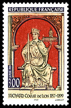 Image du timbre Richard Cœur de Lion 1157-1199