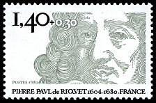 Image du timbre Pierre-Paul de Riquet 1604-1680