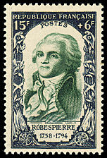 Image du timbre Maximilien Robespierre 1758-1794