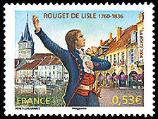 Image du timbre Rouget de Lisle 1760-1836
