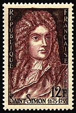 Image du timbre Saint-Simon 1675-1755