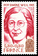 Image du timbre Simone Weil 1909-1943