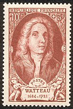 Image du timbre Watteau 1684-1721