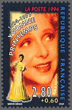 Image du timbre Yvonne Printemps 1894-1977