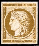 Image du timbre Cérès 10c bistre