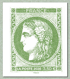 Image du timbre Cérès de Bordeaux 3,50 € vert