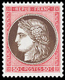Image du timbre Exposition philatélique de Paris  PEXIP 1937
-
Céres 50c brun-rouge et brun