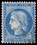Image du timbre Cérès 1849 dentelé  20 c bleu