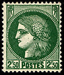 Image du timbre Céres 2F50 vert