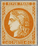 Image du timbre Cérès 40 centimes orange