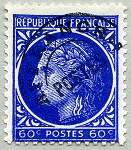 Image du timbre Cérès de Mazelin 60c outremer préoblitéré