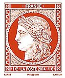 Image du timbre Cérès  1F vermillon gravé 1849