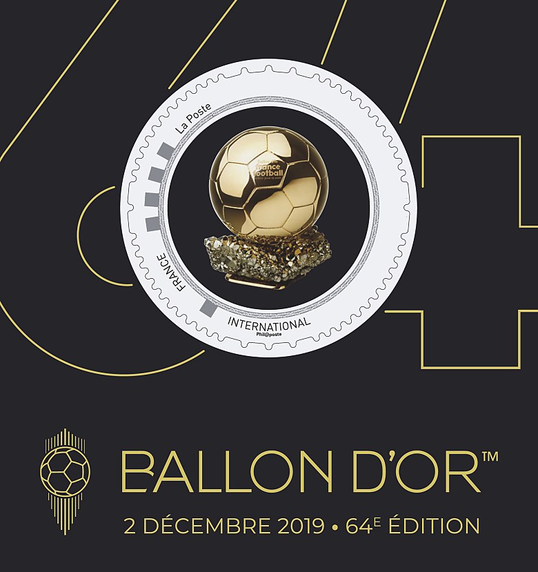 Image du timbre Ballon d'Or 2 décembre 2019 - 64e édition