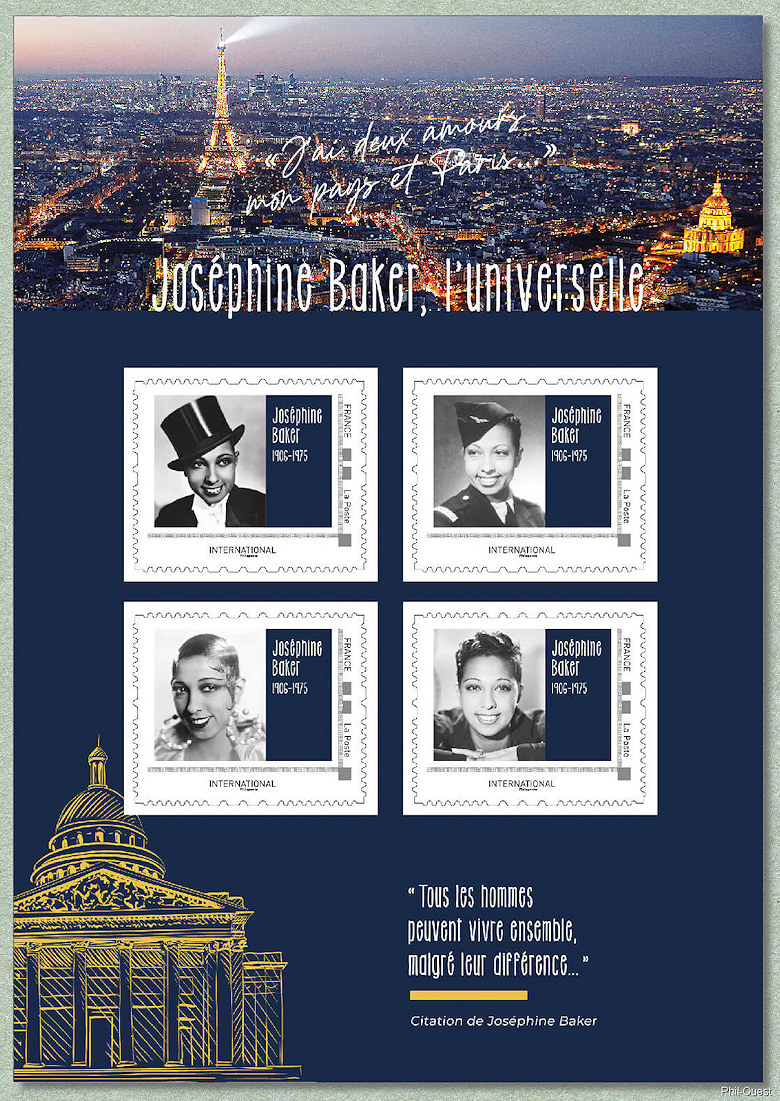 Image du timbre Josephine Baker, l'universelle