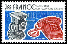 Image du timbre Centenaire du téléphone-De l'analogique au numérique