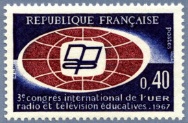 Image du timbre 3ème Congrès Internationalde l´Union Européenne de radiodiffusion-Radio et télévision éducatives