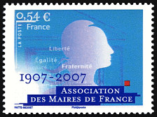 Image du timbre Association des Maires de France-1907 - 2007