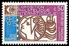 Image du timbre ARPHILA 75Exposition Philatélique InternationaleGrand Palais et Galeries Nationales